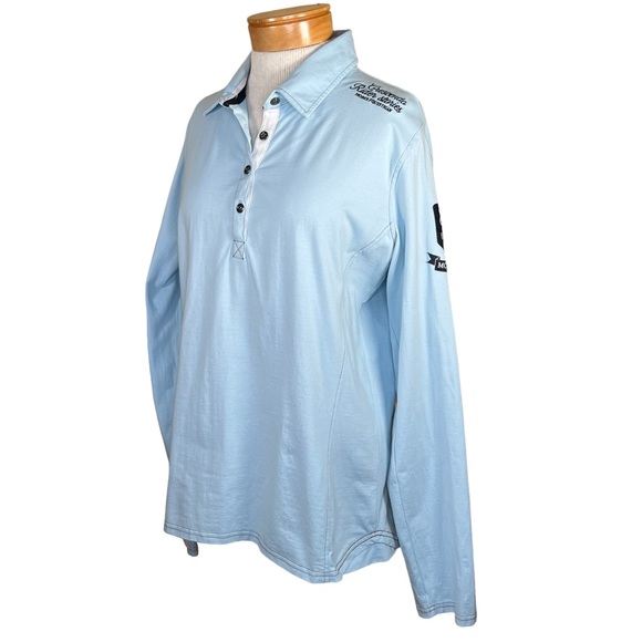 Horze Crescendo Rider Stories Long Sleeve Polo With Embroidered & Patch … - Picture 14 of 14